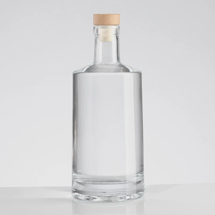 Cylinder Vodka Bottle With Cork