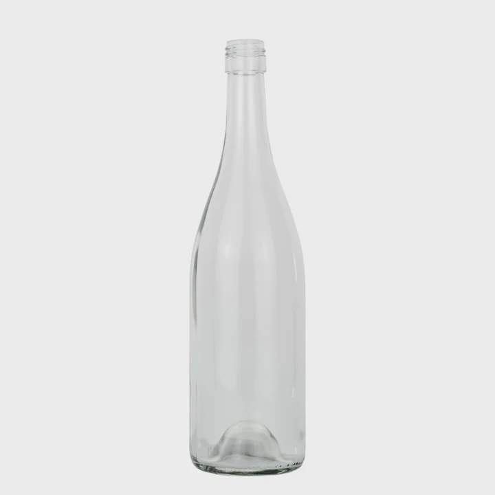 750Ml Burgundy Wine Bottle