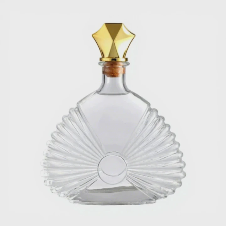 Flat Rectangular Wine Bottle