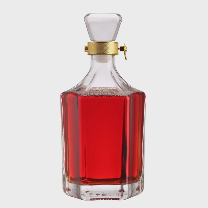 Crystal White Brandy Bottle