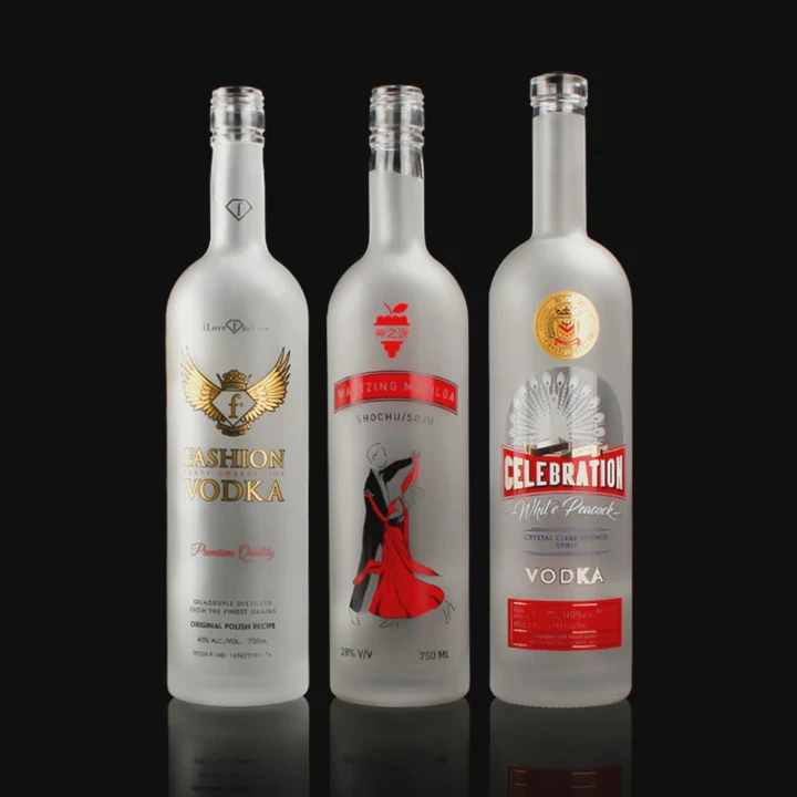 Square Tequila Spirit Bottle