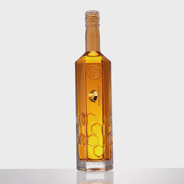 Hexagon Vodka Glass Bottle