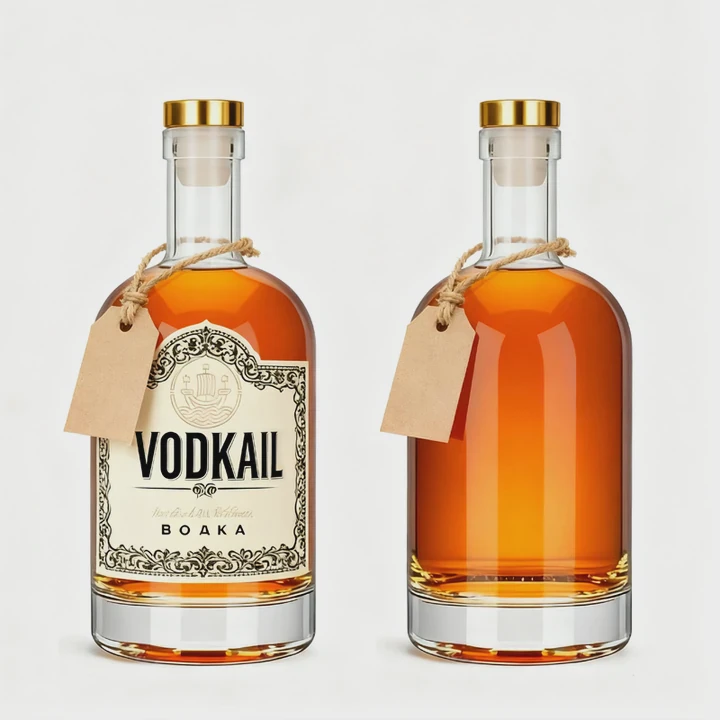 Clear Oslo Vodka Glass Bottle