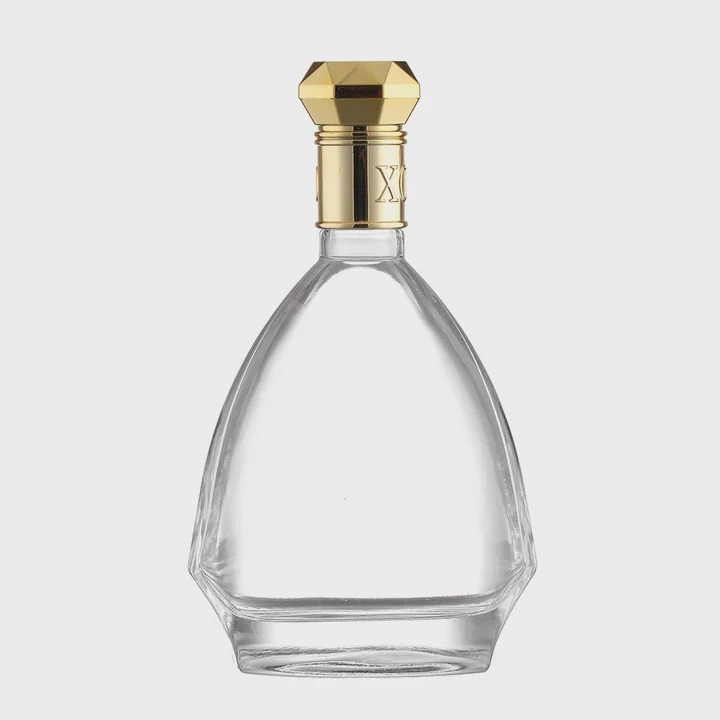 Flat Flint Brandy Bottle