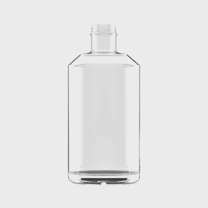Round Liquor Bottle With Screw Cap