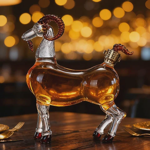 Goat Shape Liquor Bottle