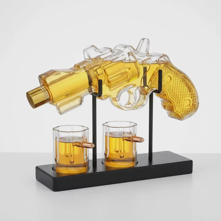Hand-Blown Decanter Set