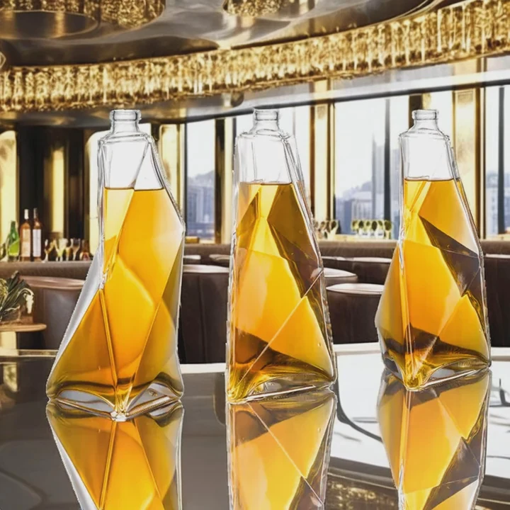 Custom Shape Liquor Bottle
