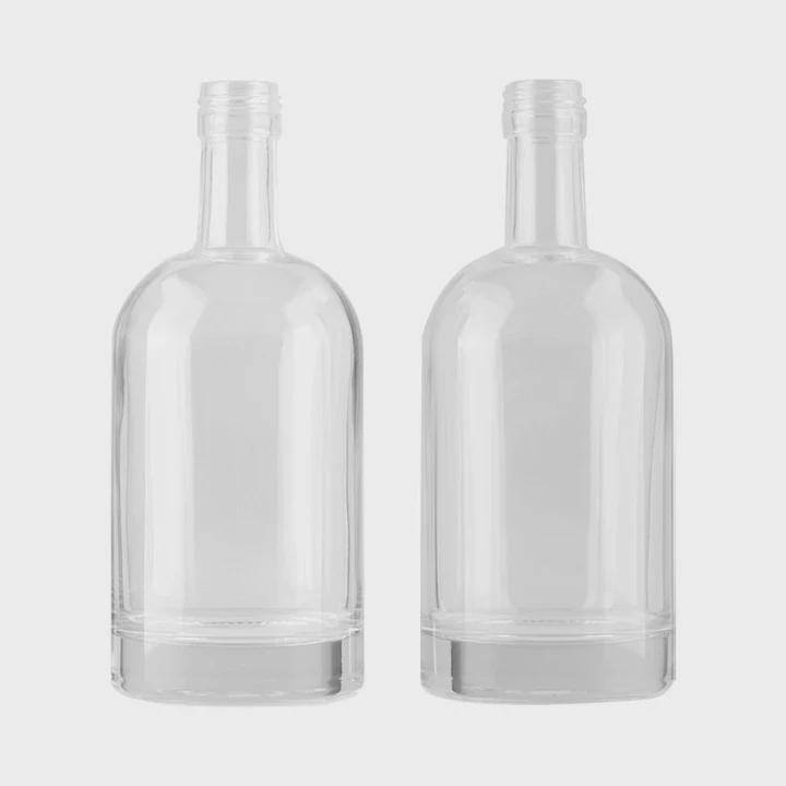 1000Ml Round Liquor Bottle