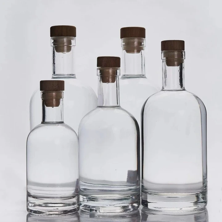 Round Luxury Liquor Bottle