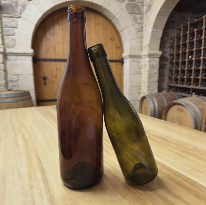 Olive Green Glass Bottle
