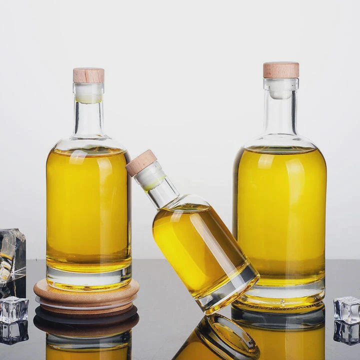 Transparent Vodka Glass Bottle