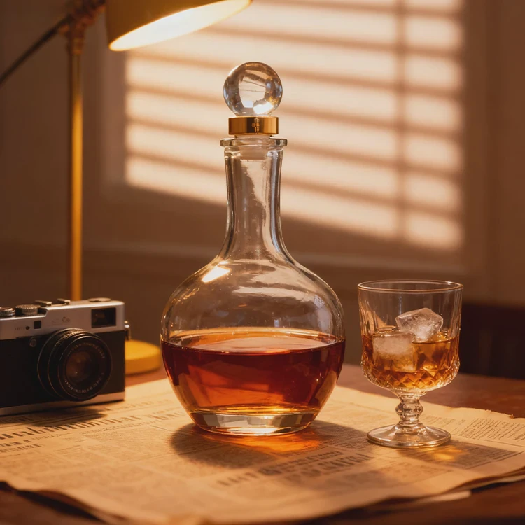2000Ml Crystal Liquor Bottle
