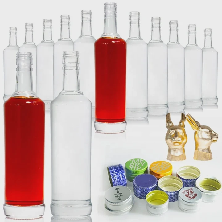 Oslo Glass Liquor Bottle With Cork